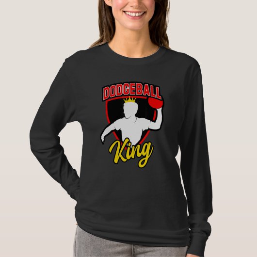 Mens Dodgeball King for Dodgeball and Dodgeball M T-shirt (Voorkant)