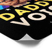 Mens Don't Make Me Use My Daddy Voice Funny Gay Be Poster (Hoek)