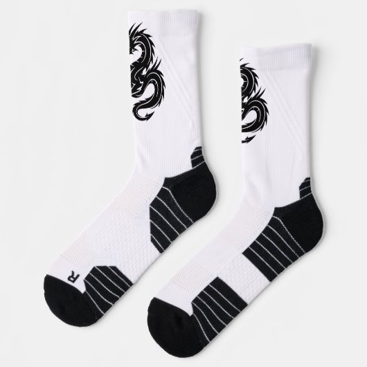 Men's dragon symbol socks sokken (Links)