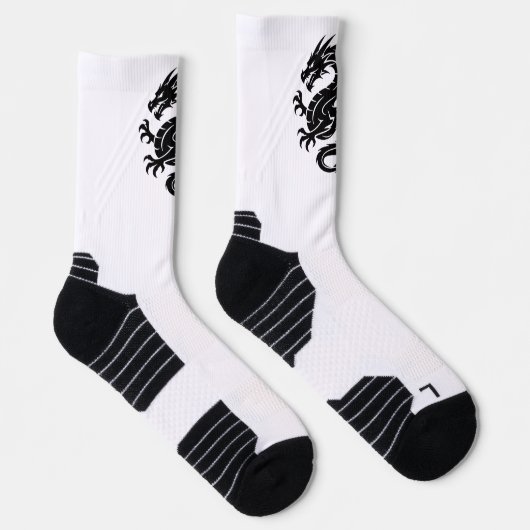 Men's dragon symbol socks sokken (Rechts)