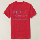 Mens Druncle Like A Normal Uncle Only Drunker Beer T-shirt (Design voorkant)