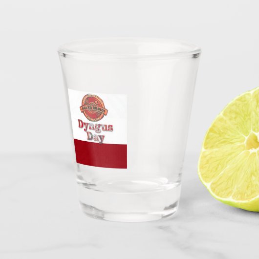 Men's Dyngus Day Polka Radio Shot Glas (Voorkant)