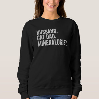 Mens Echtgenoot Kat Vader Mineralog Geoloog Trui