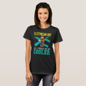 Mens Electrician Dad Like A Regular Dad But Cooler T-shirt (Voorkant volledig)