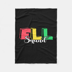 Mens ell leraar terug naar school squad engels fleece deken