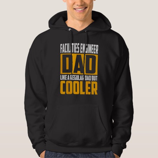 Mens Facilities Engineer Dad Like a Regular Dad b Hoodie (Voorkant)