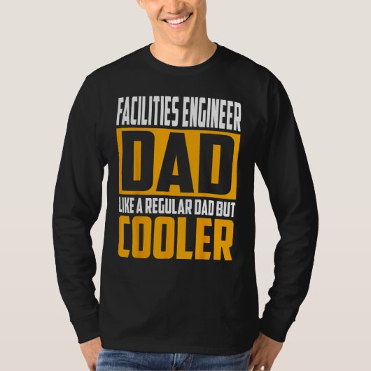 Mens Facilities Engineer Dad  Like a Regular Dad b T-shirt (Voorkant)