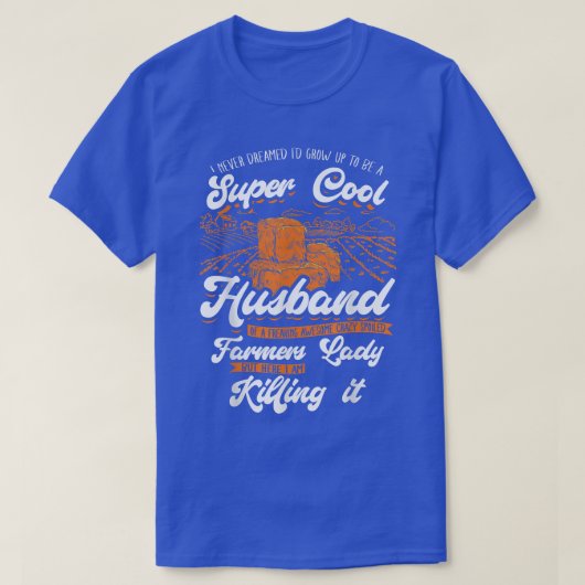 Mens Farmer Husband Agriculture Farming Farm  T-shirt (Design voorkant)