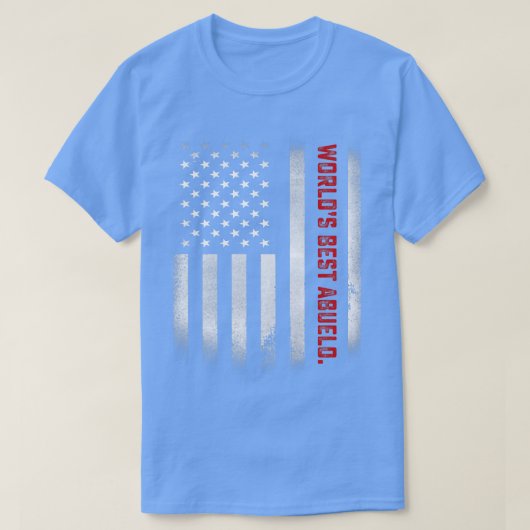 Mens Fathers Day Gift Tee  World's Best Abuelo Eve T-shirt (Design voorkant)