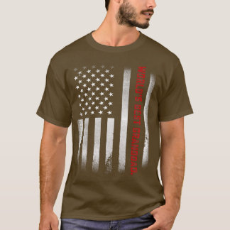 Mens Fathers Day Gift Tee  World's Best Granddad E T-shirt