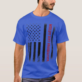 Mens Fathers Day Gift Tee  World's Best Grandfathe T-shirt