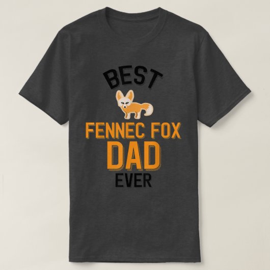 Mens Fennec Fox Dad T-Shirt (Design voorkant)