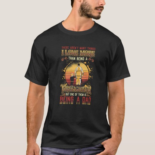 Mens Fireman Proud Firefighter Dad Premium T-shirt (Voorkant)