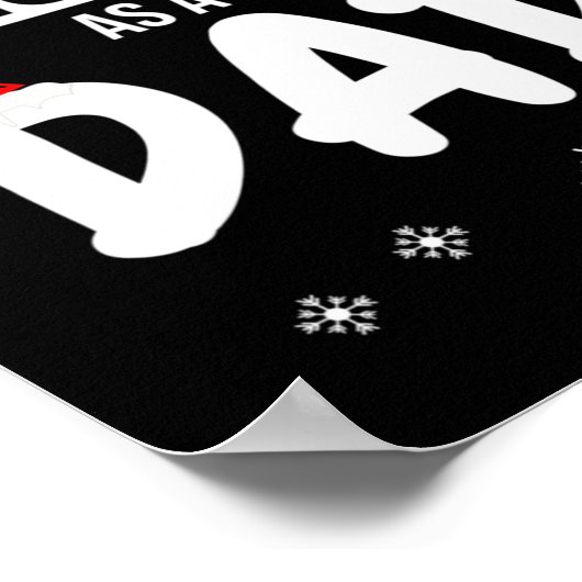 Mens First Christmas As A Dad Funny Xmas New Fathe Poster (Hoek)