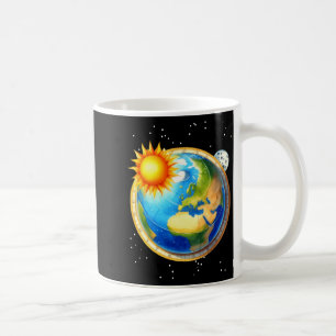Mens Flat Earth Society Funny Samenzwering Space G Koffiemok