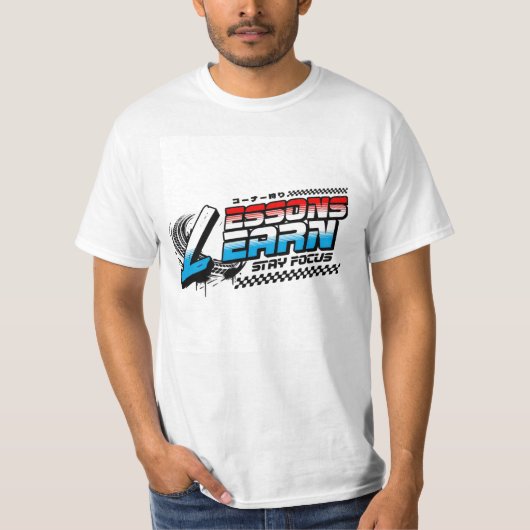 MEN'S FOCUS LESSONS LEARN VALUE T-SHIRT (Voorkant)