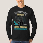 Mens Forklift Certified Grandpa  Forklift Operator T-shirt (Voorkant)