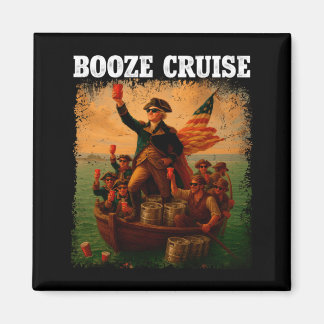 Mens Founding Father Booze Cruise Rood C Magneet