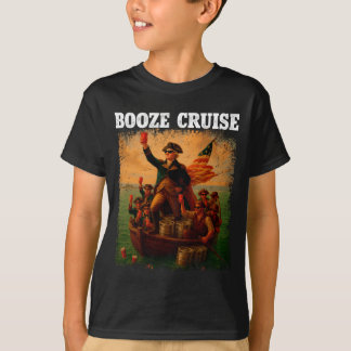 Mens Founding Father Booze Cruise Rood C T-shirt