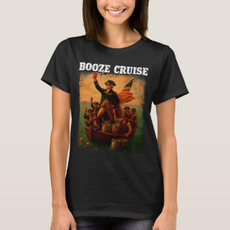 Mens Founding Father Booze Cruise Rood C T-shirt