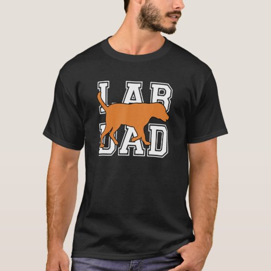Mens Fox Red Lab Vader Labrador Retriever T-shirt (Voorkant)