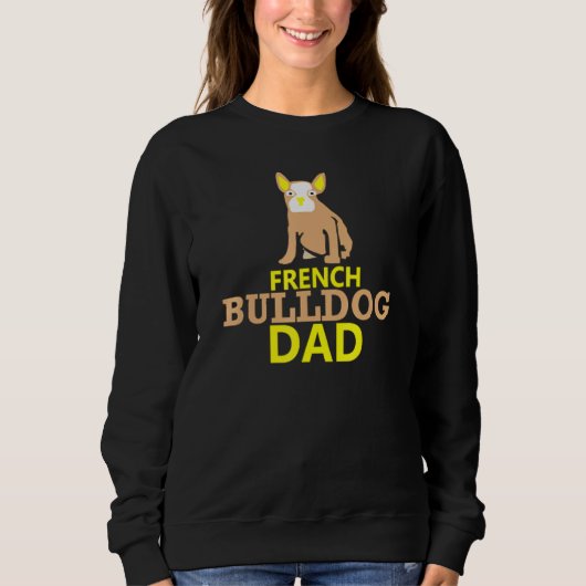 Mens French Bulldog Dad Trui (Voorkant)
