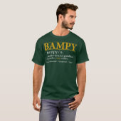 Mens Funny BAMPY definition Fathers day gift T-shirt (Voorkant volledig)