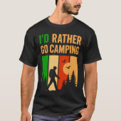 Mens funny camping  t-shirt (Voorkant)