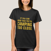 Men's Funny Camping With Sayings Camping Women Fun T-shirt (Voorkant)