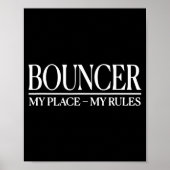 Mens Funny Cky Bouncer Design I Strict Security Gu Poster (Voorkant)