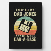 Mens Funny dad Jokes in dad-a-Base Fotoplaat (voorkant)