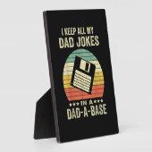 Mens Funny dad Jokes in dad-a-Base Fotoplaat (Zijkant)