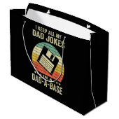 Mens Funny dad Jokes in dad-a-Base Groot Cadeauzakje (Achterkant Gekanteld)