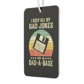 Mens Funny dad Jokes in dad-a-Base Luchtverfrisser (Links)