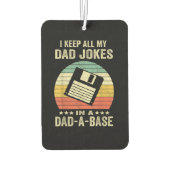 Mens Funny dad Jokes in dad-a-Base Luchtverfrisser (Achterkant)