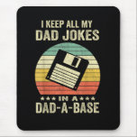 Mens Funny dad Jokes in dad-a-Base Muismat<br><div class="desc">Mens Funny dad Jokes in dad-a-Base</div>