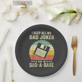 Mens Funny dad Jokes in dad-a-Base Papieren Bordje