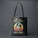 Mens Funny dad Jokes in dad-a-Base Tote Bag<br><div class="desc">Mens Funny dad Jokes in dad-a-Base</div>