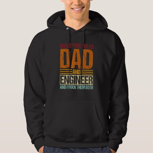 Mens Funny Engineer Design For Civil Engineer Cool Hoodie (Voorkant)