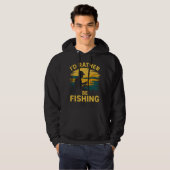 Mens funny fishing  hoodie (Voorkant volledig)
