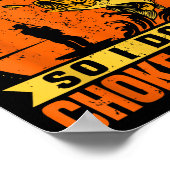 Mens Funny Fishing Quotes Joke Sarcasm  Poster (Hoek)