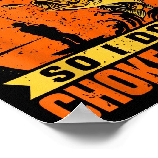 Mens Funny Fishing Quotes Joke Sarcasm  Poster (Hoek)