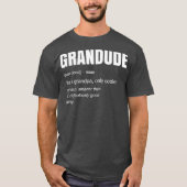 Mens Funny GRANDUDE Cool Grandpa Novelty T-shirt (Voorkant)