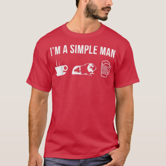Mens Funny Guinea Pig Animal Zookeeper Wildlife Si T-shirt