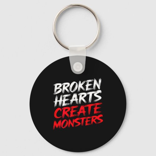 Mens Funny Gym Saying Valentine's Broken Hearts Mo Sleutelhanger (Voorkant)