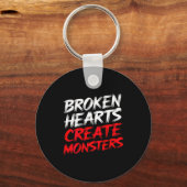 Mens Funny Gym Saying Valentine's Broken Hearts Mo Sleutelhanger (Voorkant)