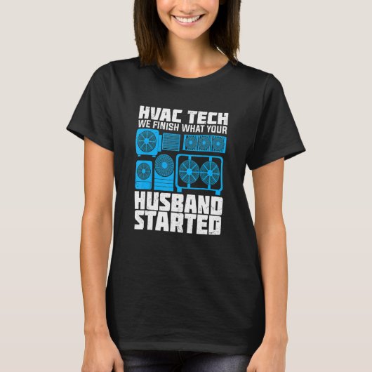 Mens Funny HVAC Design for a HVAC Tech T-shirt (Voorkant)
