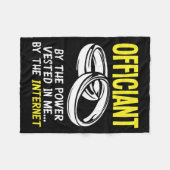 Mens Funny Internet Gewijde Ambtenaar Fleece Deken (Voorkant (Horizontaal))