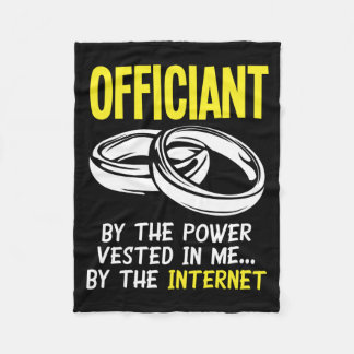 Mens Funny Internet Gewijde Ambtenaar Fleece Deken