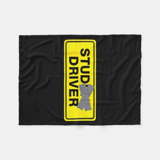 Mens Funny New Driver  Fleece Deken (Voorkant (Horizontaal))